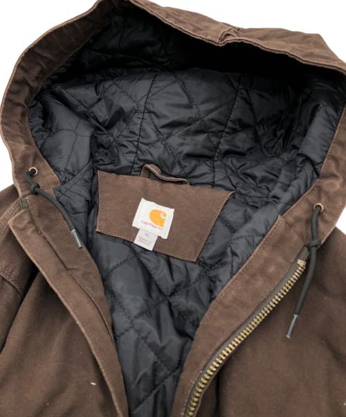 CarHartt（カーハート）CarHartt (カーハート) WASHED DUCK INSULATED ACTIVE JACKET ブラウン サイズ:XLの古着・服飾アイテム