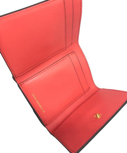 ANYA HINDMARCH（アニヤ・ハインドマーチ）ANYA HINDMARCH (アニヤハインドマーチ) 3つ折り財布 ネイビー サイズ:下記参照の古着・服飾アイテム