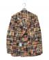 kenneth field（ケネスフィールド）の古着「Double Breasted Jacket Madras Patchwork」｜レッド