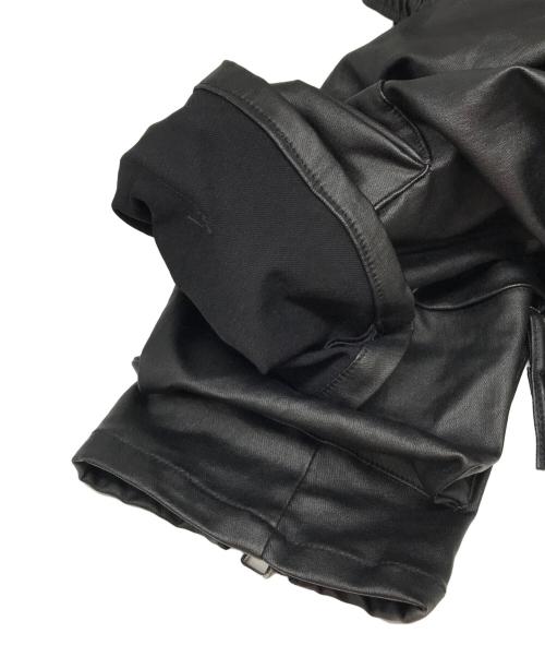 MLVINCE（メルヴィンス）mlvince (メルヴィンス) TYPE-4 SLIM STRETCH WAX CARGO PANTS ブラック サイズ:34の古着・服飾アイテム