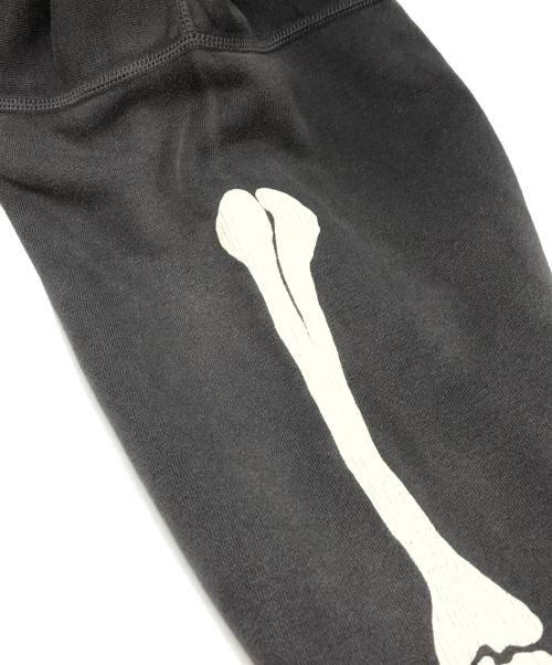 SAINT MICHAEL（セントマイケル）SAINT MICHAEL (セントマイケル) ボーンプリントプルオーバーパーカー ブラック サイズ:XLの古着・服飾アイテム