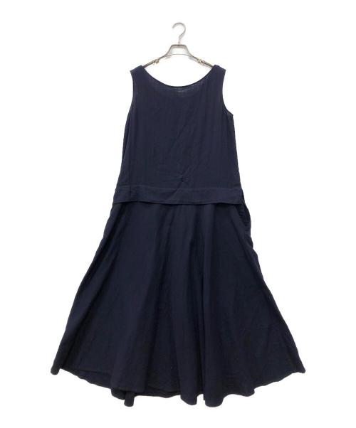 Y's（ワイズ）Y's (ワイズ) ノースリーブワンピース ネイビー サイズ:2の古着・服飾アイテム