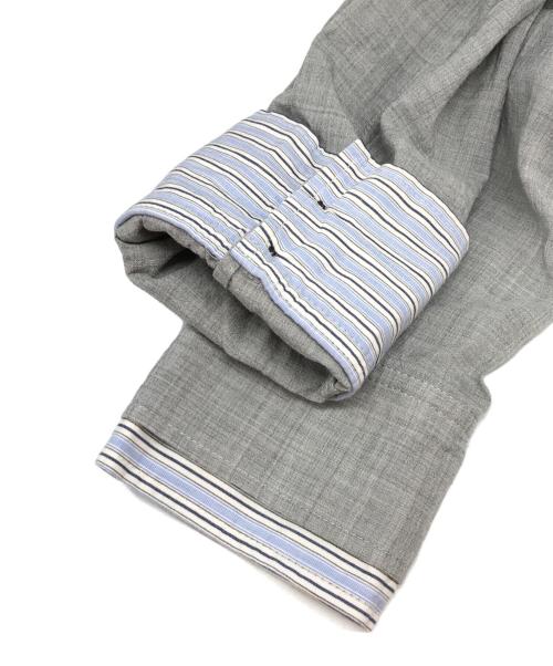 PRANK PROJECT（プランクプロジェクト）PRANK PROJECT (プランクプロジェクト) Stripe Layered Shirt ネイビー サイズ:FREEの古着・服飾アイテム