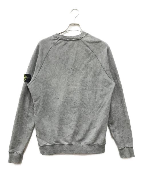 STONE ISLAND（ストーンアイランド）STONE ISLAND (ストーンアイランド) DUST COLOUR TREATMENT SWEATSHIRT グレー サイズ:Mの古着・服飾アイテム