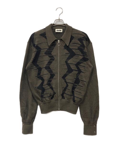 MAGLIANO（マリアーノ）MAGLIANO (マリアーノ) ZIG ZAG KNITED SHIRT オリーブ サイズ:Sの古着・服飾アイテム