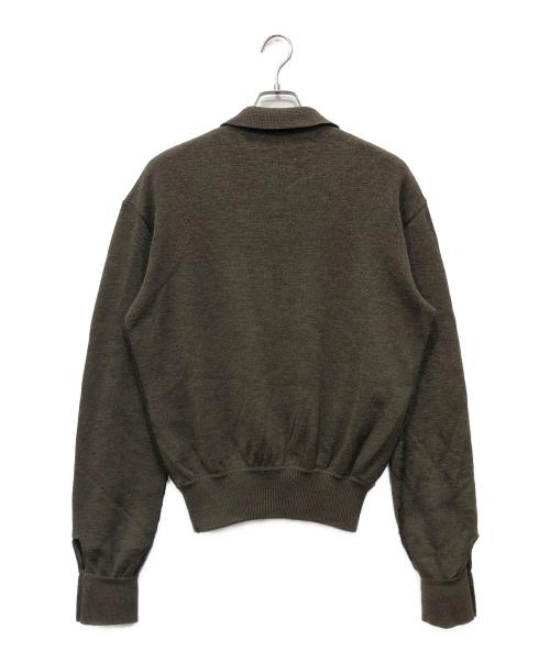 MAGLIANO（マリアーノ）MAGLIANO (マリアーノ) ZIG ZAG KNITED SHIRT オリーブ サイズ:Sの古着・服飾アイテム