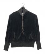 barbell objectバーベルオブジェクト）の古着「ベロアジャケット」｜ブラック