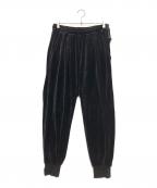 barbell objectバーベルオブジェクト）の古着「ベロアパンツ」｜ブラック