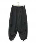 LAD MUSICIANラッドミュージシャン）の古着「POLYESTER TROPICAL OVER PANTS」｜ブラック