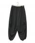 LAD MUSICIAN（ラッドミュージシャン）の古着「POLYESTER TROPICAL OVER PANTS」｜ブラック