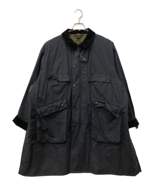 Barbour（バブアー）Barbour (バブアー) KAPTAIN SUNSHINE (キャプテンサンシャイン) スタンドカラートラベラーコート ブラック サイズ:38の古着・服飾アイテム