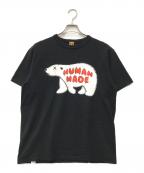 HUMAN MADE×KAWSヒューマンメイド×カウズ）の古着「BEARプリントTシャツ」｜ブラック