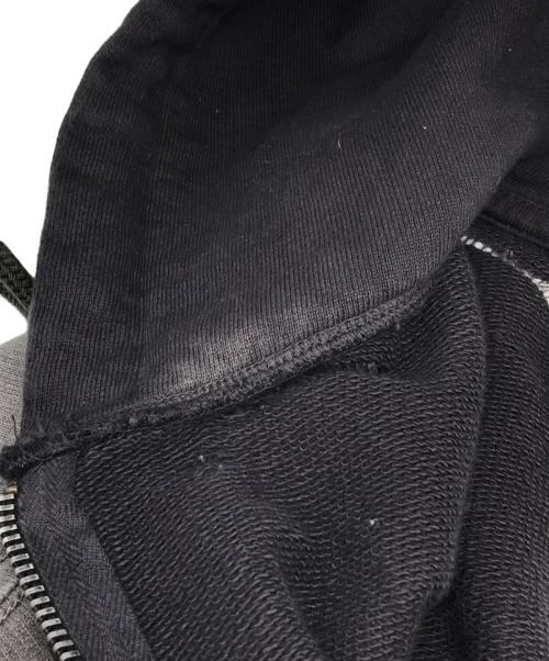 MIHARA YASUHIRO（ミハラヤスヒロ）MIHARA YASUHIRO (ミハラヤスヒロ) SUN FADED HALF ZIP HOODIE ブラック サイズ:46の古着・服飾アイテム