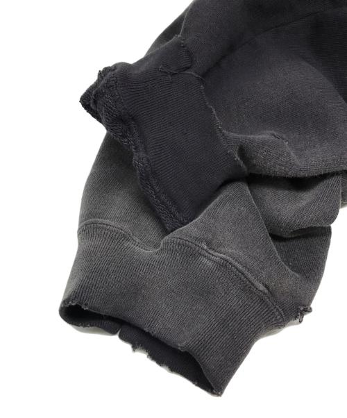 MIHARA YASUHIRO（ミハラヤスヒロ）MIHARA YASUHIRO (ミハラヤスヒロ) SUN FADED HALF ZIP HOODIE ブラック サイズ:46の古着・服飾アイテム