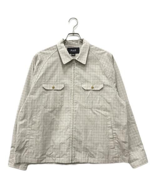 PWA（プア）PWA (プア) DRY ZIP-UP SWING SHIRT ベージュ サイズ:Sの古着・服飾アイテム