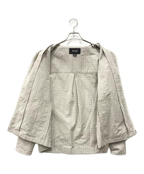 PWA（プア）PWA (プア) DRY ZIP-UP SWING SHIRT ベージュ サイズ:Sの古着・服飾アイテム