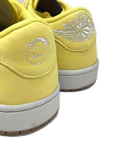 NIKE（ナイキ）NIKE (ナイキ) TRAVIS SCOTT (トラヴィス・スコット) AIR JORDAN 1 RETRO LOW OG CANARY イエロー サイズ:27cmの古着・服飾アイテム