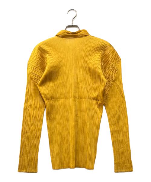 PLEATS PLEASE（プリーツプリーズ）PLEATS PLEASE (プリーツプリーズ) プリーツカットソー マスタード サイズ:3の古着・服飾アイテム
