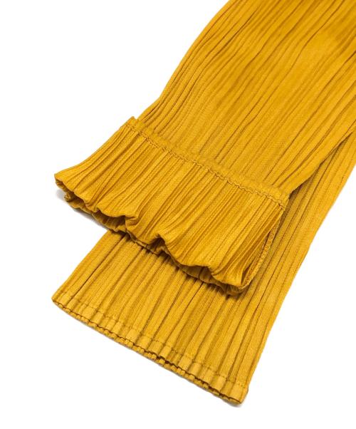 PLEATS PLEASE（プリーツプリーズ）PLEATS PLEASE (プリーツプリーズ) プリーツカットソー マスタード サイズ:3の古着・服飾アイテム