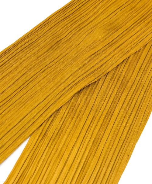 PLEATS PLEASE（プリーツプリーズ）PLEATS PLEASE (プリーツプリーズ) プリーツカットソー マスタード サイズ:3の古着・服飾アイテム