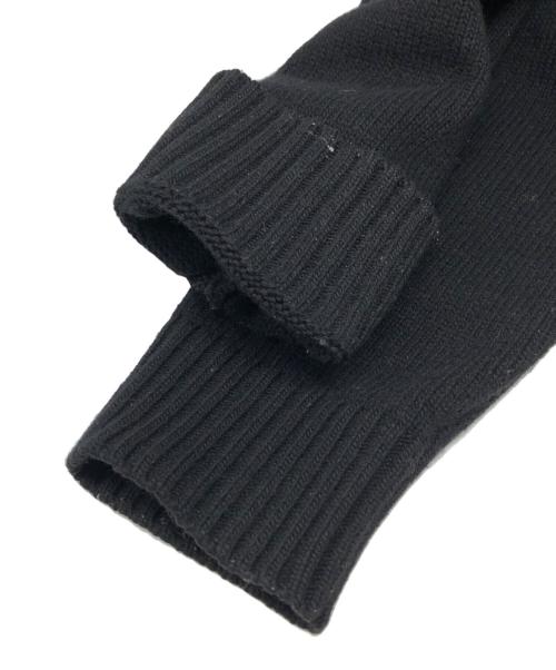 STONE ISLAND（ストーンアイランド）STONE ISLAND (ストーンアイランド) ウール ニット スタンドカラー ZIPブルゾン ブラック サイズ:Mの古着・服飾アイテム