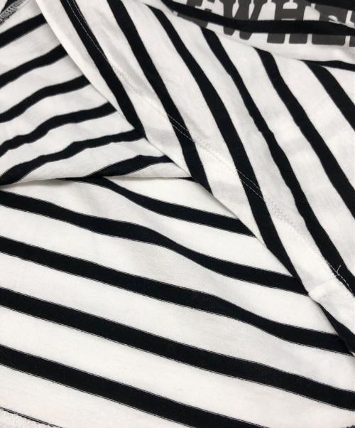 MADISON BLUE（マディソンブルー）MADISON BLUE (マディソンブルー) BOAT NECK 3/4 SLEEVE TEE BORDER ホワイト×ブラック サイズ:01（S）の古着・服飾アイテム