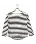 MADISON BLUE (マディソンブルー) BOAT NECK 3/4 SLEEVE TEE BORDER ホワイト×ブラック サイズ:01（S）：10000円
