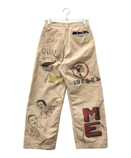 WESTOVERALLS（ウエストオーバーオールズ）WESTOVERALLS (ウエストオーバーオールズ) Are You Different (アーユーディファレント) 別注 コーデュロイパンツ ベージュ サイズ:W26の古着・服飾アイテム