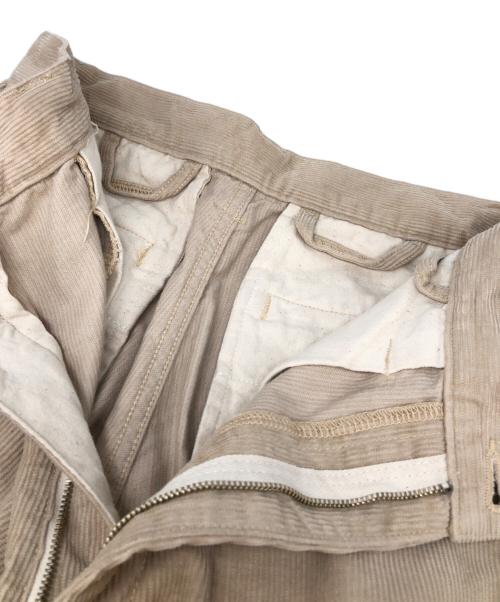 WESTOVERALLS（ウエストオーバーオールズ）WESTOVERALLS (ウエストオーバーオールズ) Are You Different (アーユーディファレント) 別注 コーデュロイパンツ ベージュ サイズ:W26の古着・服飾アイテム