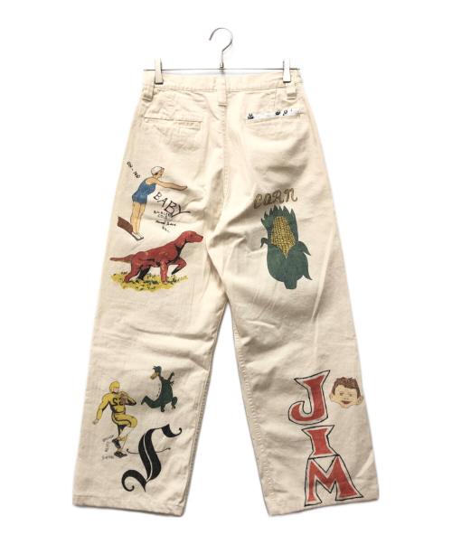 WESTOVERALLS（ウエストオーバーオールズ）WESTOVERALLS (ウエストオーバーオールズ) Are You Different (アーユーディファレント) MEMORIAL TROUSERS ベージュ サイズ:W28の古着・服飾アイテム