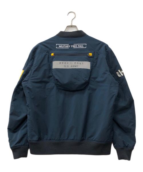 AVIREX（アヴィレックス）AVIREX (アヴィレックス) REMODEL BOMBER JACKET ネイビー サイズ:XLの古着・服飾アイテム