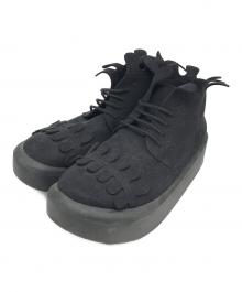 BELLY BUTTON（ベリーボタン）の古着「デザインミドルブーツ」｜ブラック