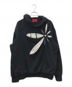 KUSIKOHCクシコック）の古着「パターンプルオーバーパーカー」｜ブラック