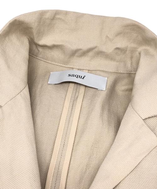 saqui（サキ）saqui (サキ) コンビネゾンオールインワン ベージュ サイズ:36の古着・服飾アイテム