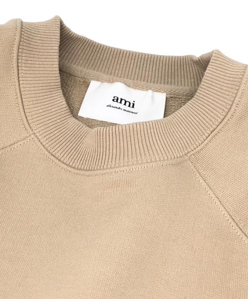 AMIPARIS（アミパリス）AMIPARIS (アミパリス) クルーネックスウェット ベージュ サイズ:Sの古着・服飾アイテム