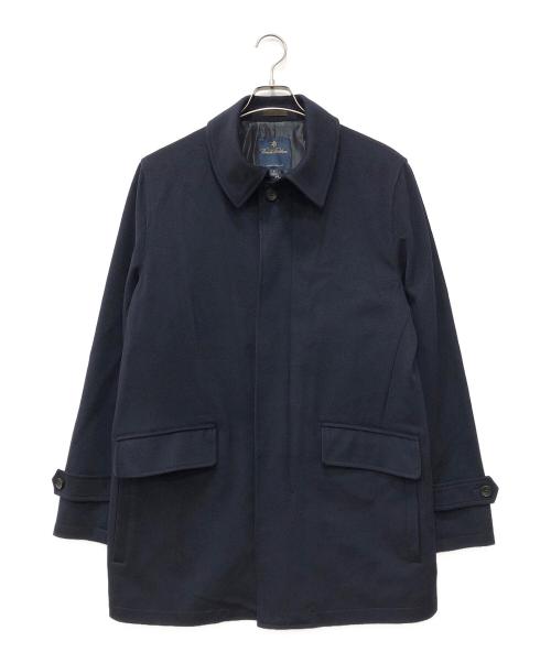 BROOKS BROTHERS（ブルックスブラザーズ）BROOKS BROTHERS (ブルックスブラザーズ) LORO PIANA (ロロピアーナ) ウールステンカラーコート ネイビー サイズ:Mの古着・服飾アイテム