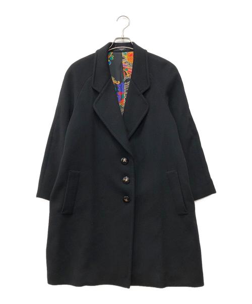 LEONARD（レオナール）LEONARD (レオナール) カシミヤコート ブラック サイズ:9ARの古着・服飾アイテム