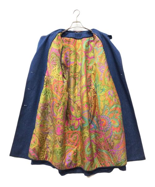 LEONARD（レオナール）LEONARD (レオナール) シルクデニムコート ブルー サイズ:9ARの古着・服飾アイテム