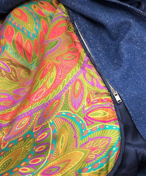 LEONARD（レオナール）LEONARD (レオナール) シルクデニムコート ブルー サイズ:9ARの古着・服飾アイテム