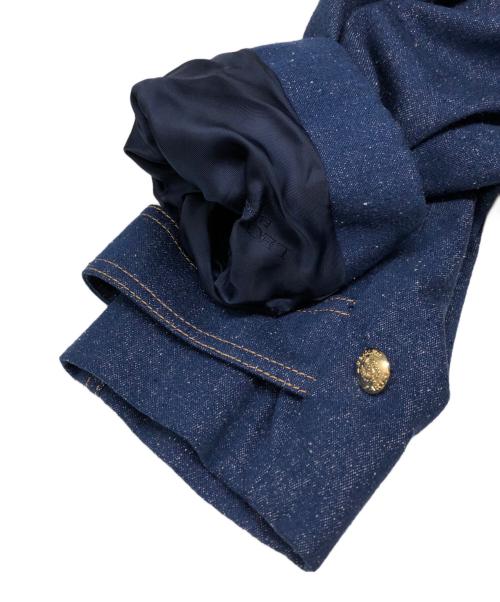 LEONARD（レオナール）LEONARD (レオナール) シルクデニムコート ブルー サイズ:9ARの古着・服飾アイテム