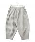 HOMME PLISSE ISSEY MIYAKE (オムプリッセ イッセイ ミヤケ) erased pleated sarouel pants グレー サイズ:2：22000円