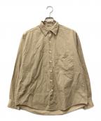 AURALEEオーラリー）の古着「WASHED FINX TWILL BIG SHIRTS」｜ベージュ