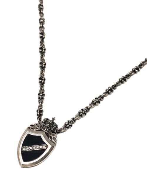JUSTIN DAVIS（ジャスティンデイビス）JUSTIN DAVIS (ジャスティンデイビス) クラウンシールドプレートネックレス シルバー サイズ:下記参照の古着・服飾アイテム