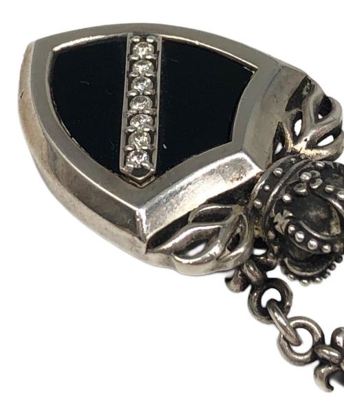 JUSTIN DAVIS（ジャスティンデイビス）JUSTIN DAVIS (ジャスティンデイビス) クラウンシールドプレートネックレス シルバー サイズ:下記参照の古着・服飾アイテム