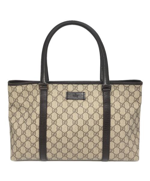 GUCCI（グッチ）GUCCI (グッチ) GGスプリームトートバッグ ベージュ サイズ:下記参照の古着・服飾アイテム