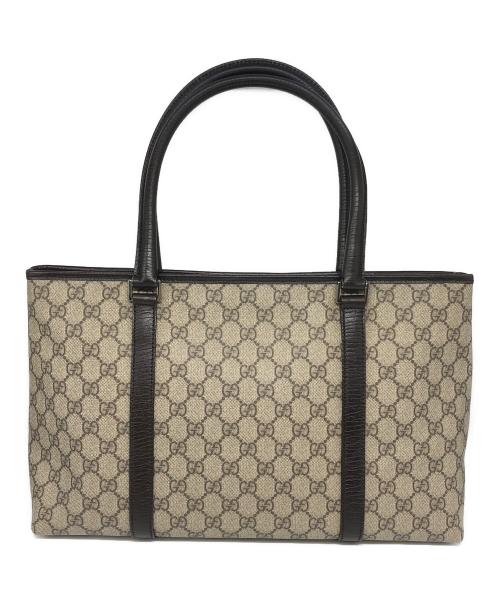 GUCCI（グッチ）GUCCI (グッチ) GGスプリームトートバッグ ベージュ サイズ:下記参照の古着・服飾アイテム