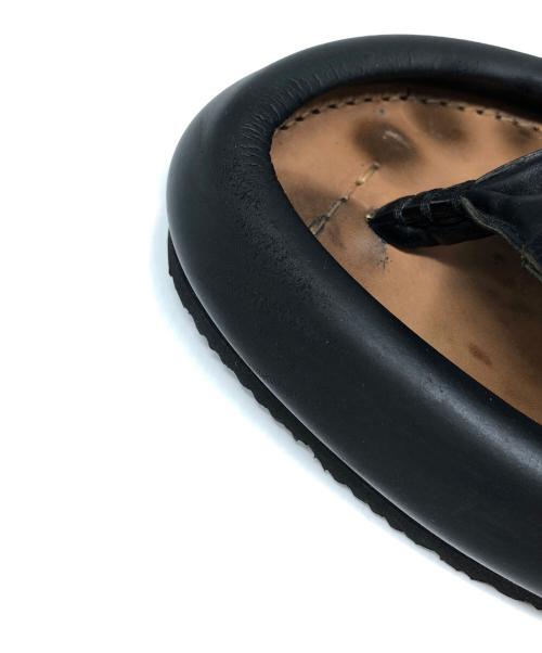 MIDORIKAWA RYO（ミドリカワリョウ）MIDORIKAWA RYO (ミドリカワリョウ) スポイラーレザーサンダル ブラック サイズ:XLの古着・服飾アイテム