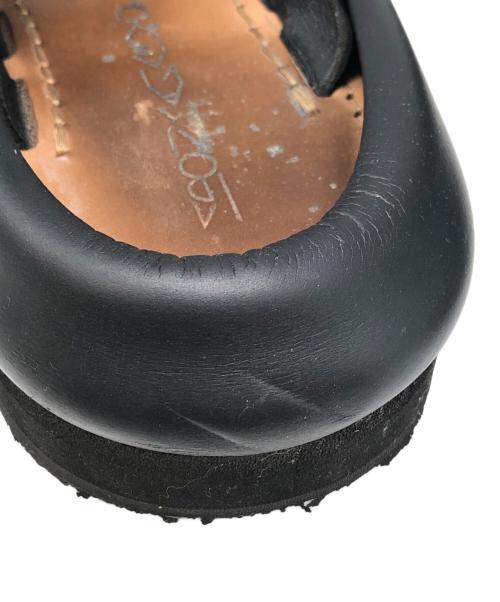 MIDORIKAWA RYO（ミドリカワリョウ）MIDORIKAWA RYO (ミドリカワリョウ) スポイラーレザーサンダル ブラック サイズ:XLの古着・服飾アイテム