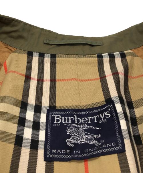Burberry's（バーバリー）Burberry's (バーバリーズ) ステンカラーコート グリーン サイズ:不明の古着・服飾アイテム