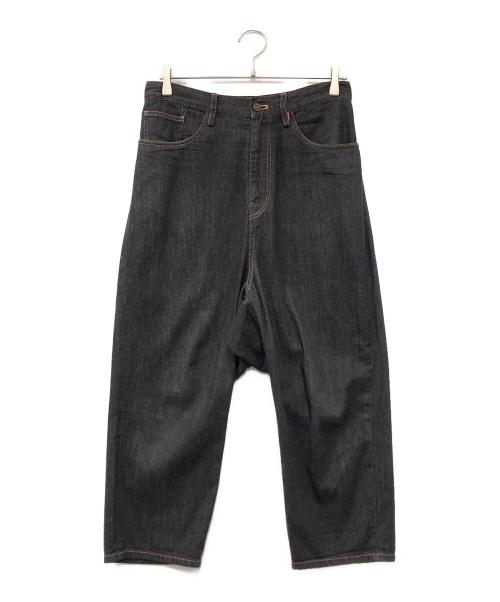 Y's（ワイズ）Y's (ワイズ) シンチバックデニムパンツ ブラック サイズ:1の古着・服飾アイテム
